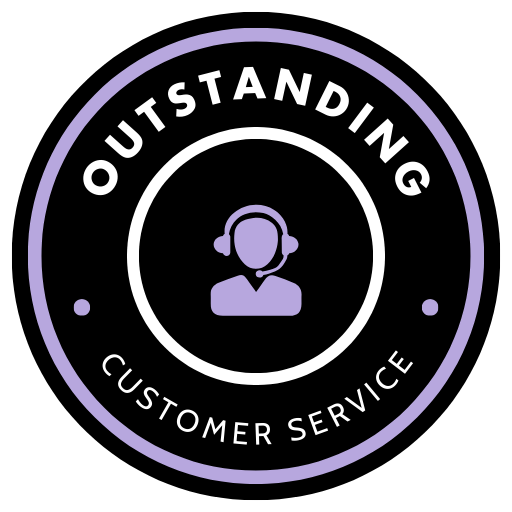 Badge - Black - Outstanding Customer Service